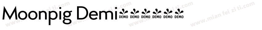 Moonpig Demi字体转换